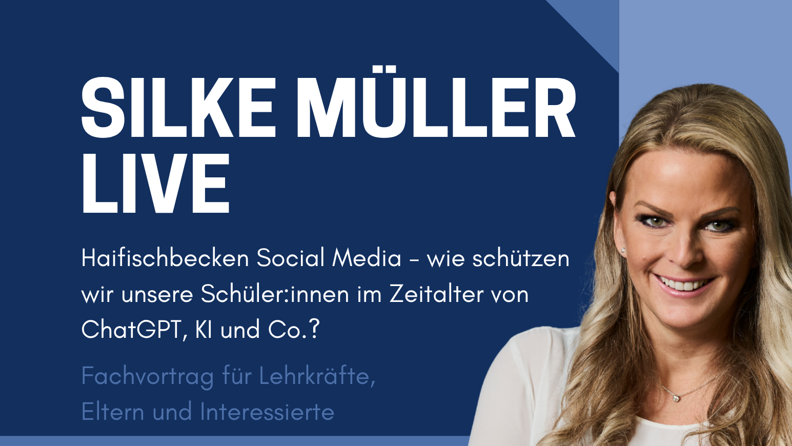 Silke Müller live in der Realschule Aurich: Vortrag zum Thema Medienkompetenz im Zeitalter von KI und Social Media